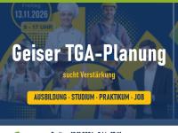 Geiser TGA-Planung sucht Azubis und Dual-Studierende (m/w/d)