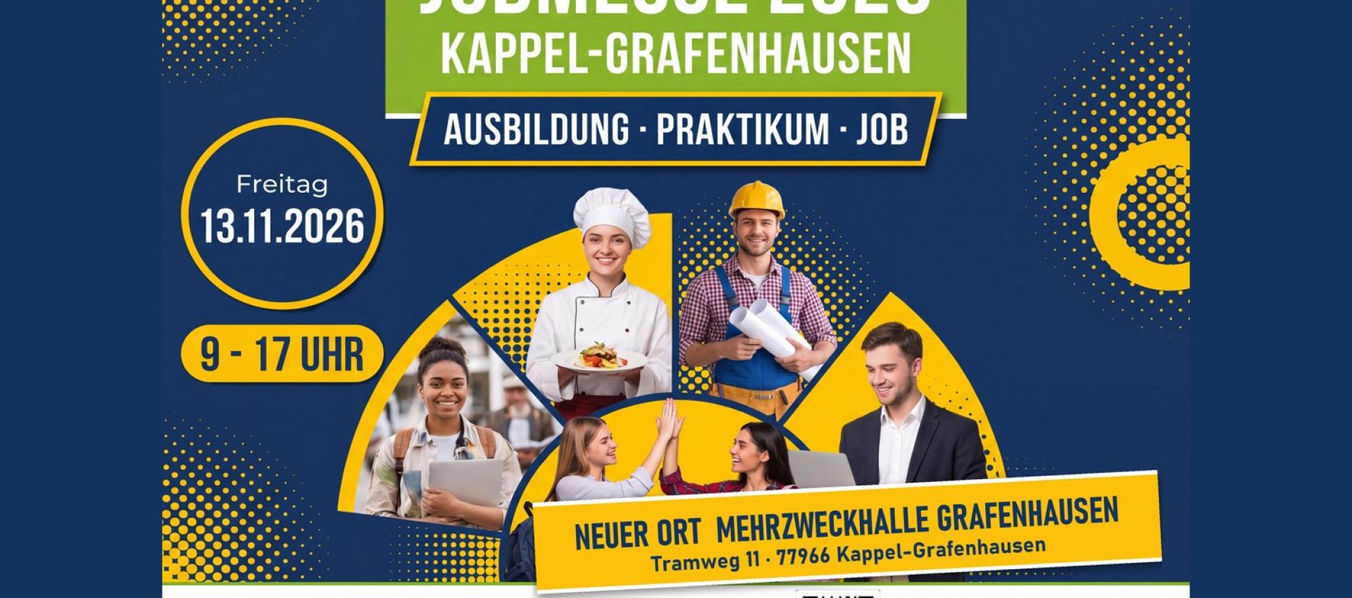 Jobmesse am 13. November jetzt in der Mehrzweckhalle Grafenhausen